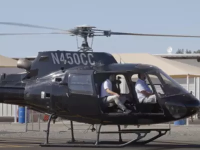 YouTuber rents helicopter to solve physics question