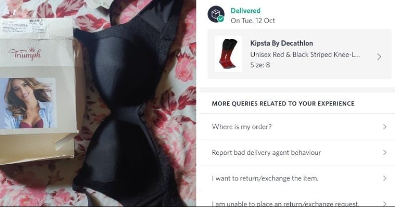Man Orders Football Stockings, Receives A Bra Instead