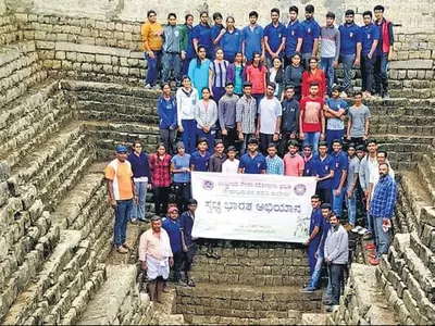 Karnataka college students restoration of ponds temples