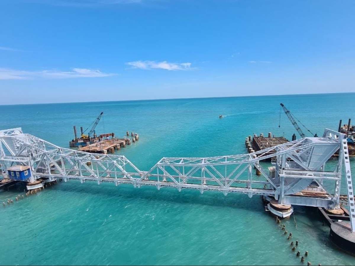 Railways To Complete India's First Vertical Lift Bridge Pamban