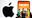 Apple logo Fortnite logo
