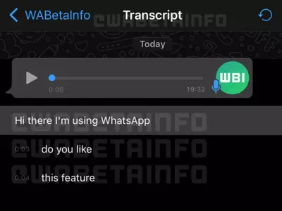 whatsapp voice transcribe