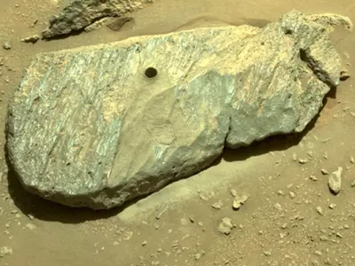 In Pics: NASA Perseverance Rover Drills A Hole In Martian Rock 'Rochette'