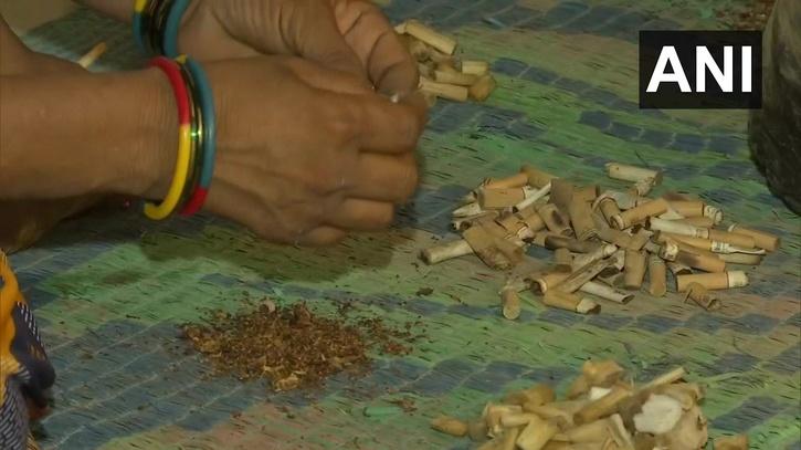 mohali man recycles cigarette butts