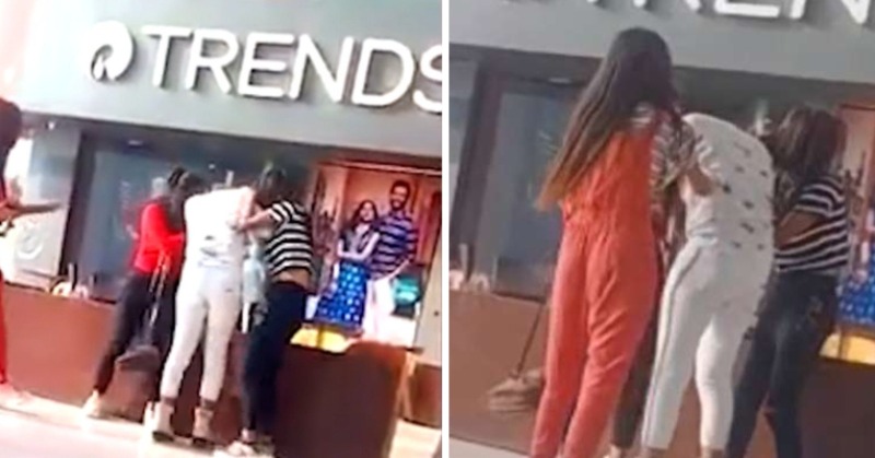 Girls Fight Over Boyfriend In Shopping Mall In Bihar