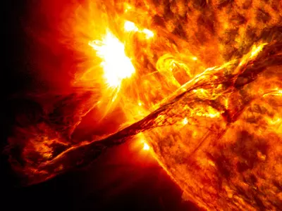solar storm nasa pic