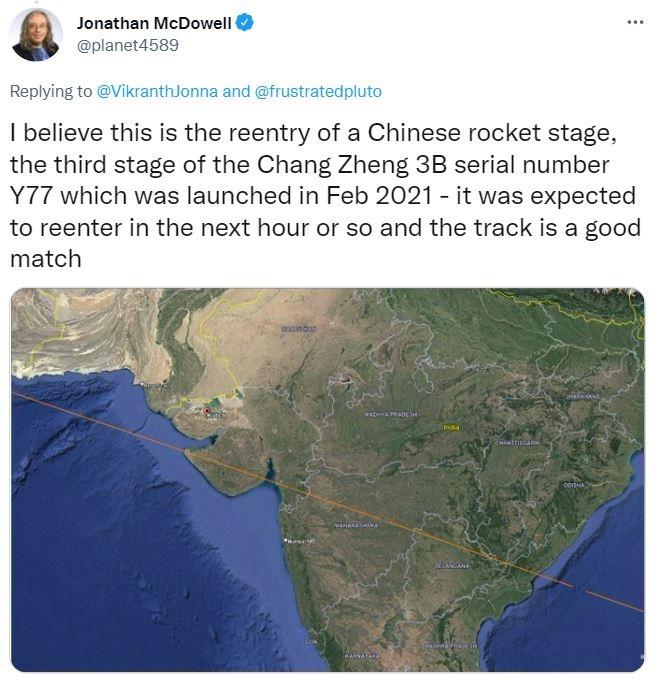 Meteor Shower Or A Rocket Reentry In The Night Skies Of Nagpur