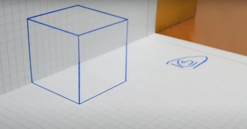 Optical Illusion Of 3D Cube