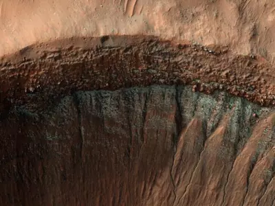 Winter On Mars: Stunning New Image Of Mars Reveals Crater's Frosty Details