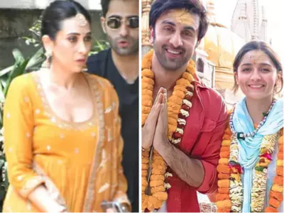 Guests have arrived for Ranbir Alia's mehendi function.