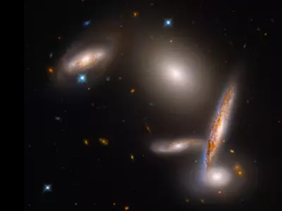 Hubble Telescope Shares A Mesmerising 'Gravitational' Dance Of Five Galaxies / NASA, ESA, STScI IMAGE
