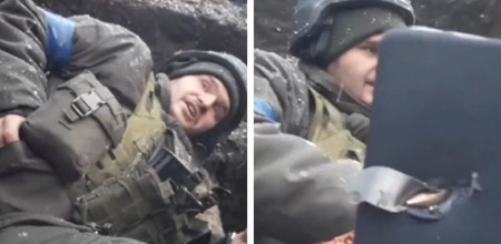 Ukrainian Soldier's Smartphone Saves His Life By Stopping A Bullet