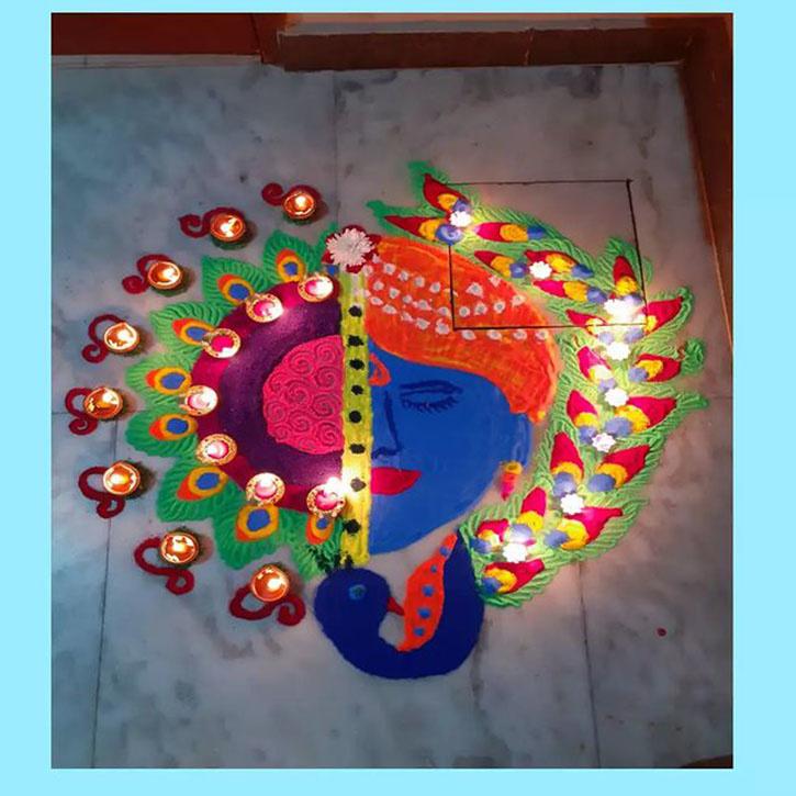 Happy Janmashtami 2022: Wishes, Messages, Quotes, Drawing, Rangoli ...