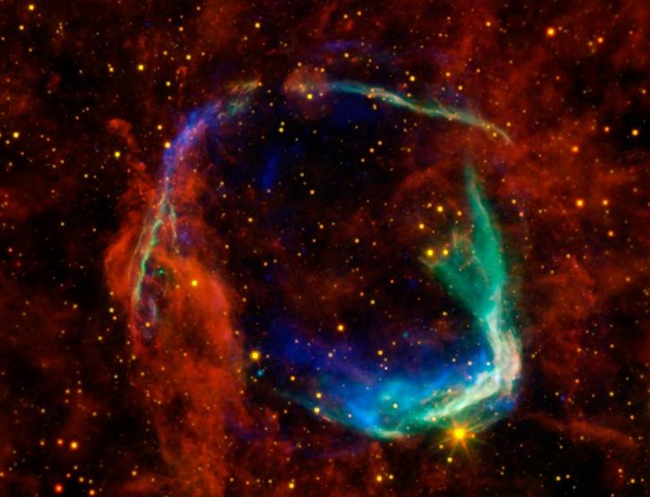 Remains Of A Giant Cosmic Explosion Pictured In Data From New Supercomputer