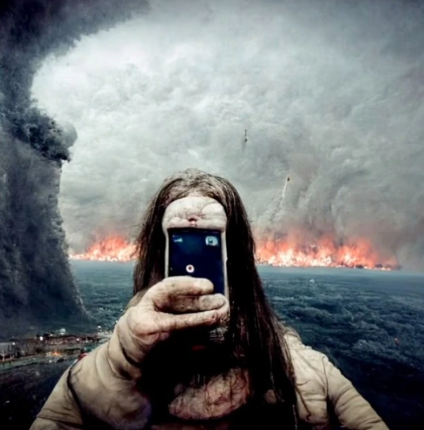 AI last selfie on earth