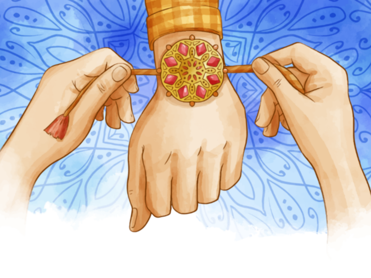 Raksha Bandhan Vector Art PNG, Raksha Bandhan Festival Hand Draw, Raksha,  Bandhan, Festival PNG Image For Free Download