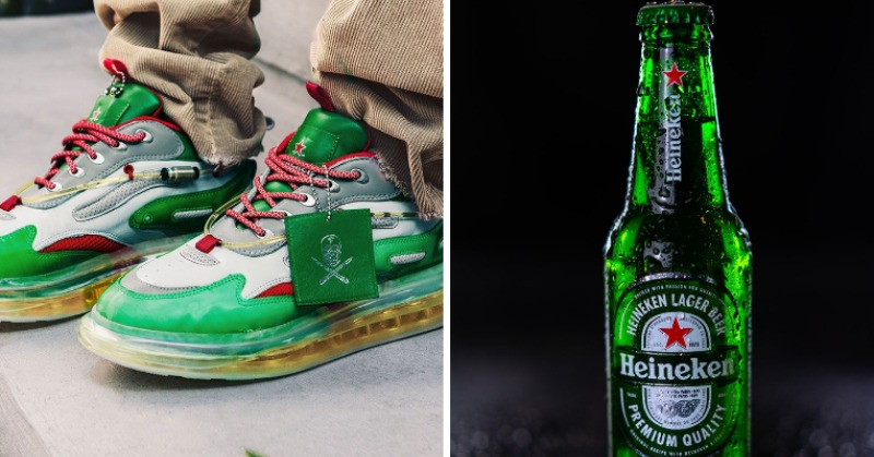 The Shoe Surgeon unveils Heinekicks sneakers with beer-injected soles