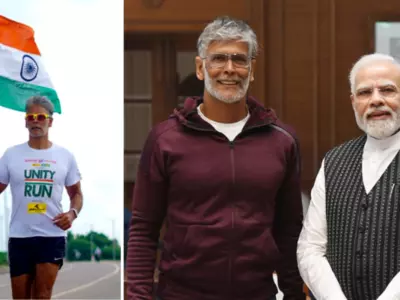 After 451-Km Unity Run, Milind Soman Meets PM Narendra Modi To Discuss Their Love For Fitness