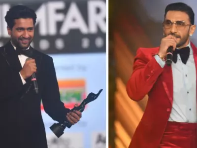 Video Of Ranveer And Vicky Dancing To Sidhu Moose Wala Song During Filmfare Awards Is Pure Gold