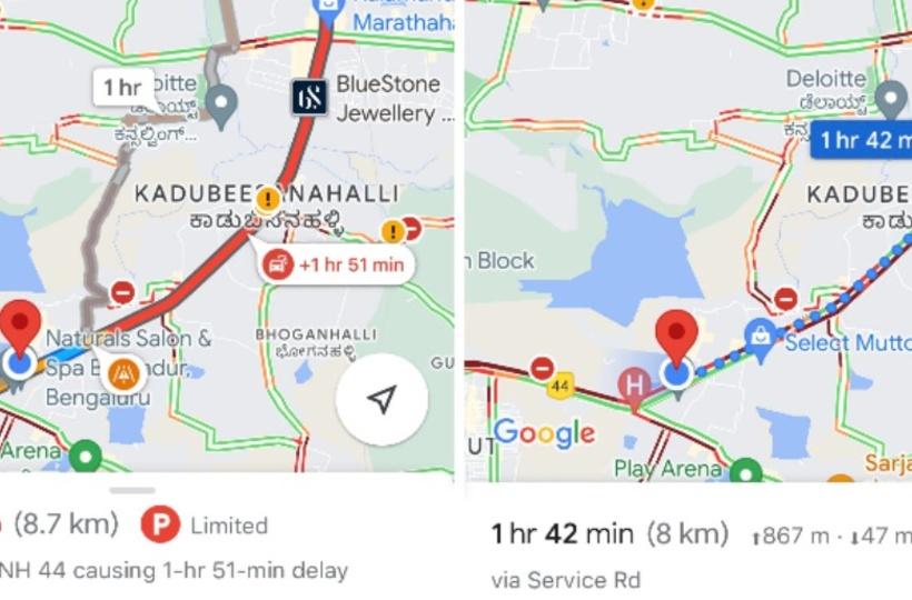 Google Maps Walking 8 Km To Take Only A Minute Longer Than Driving Amid Bengaluru Rain