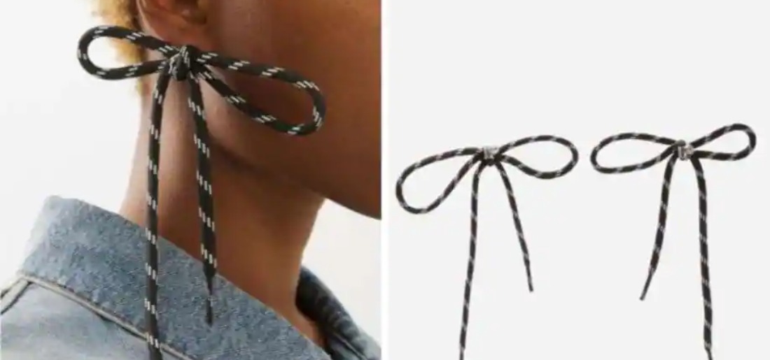 Balenciaga Shoelace Earrings Go Viral