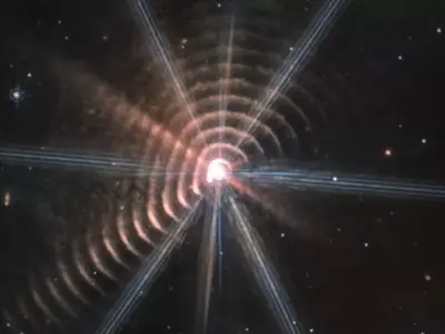 Astonishing Space Phenomenon Shows Rings Of Light Radiating Outwards