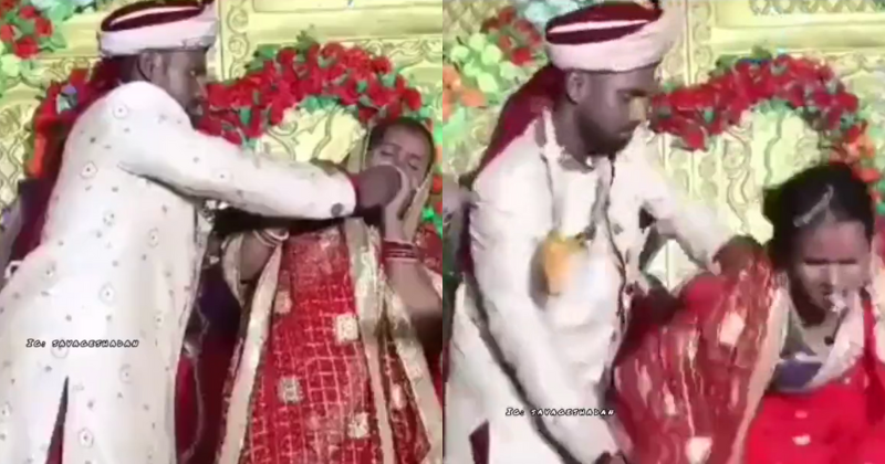 Video Of Bride And Groom Fighting On Stage Goes Viral 0703