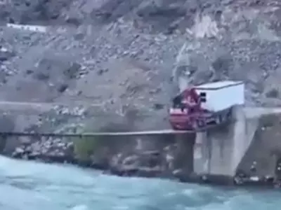 Truck Crosses Over Fragile Bridge In Viral Video