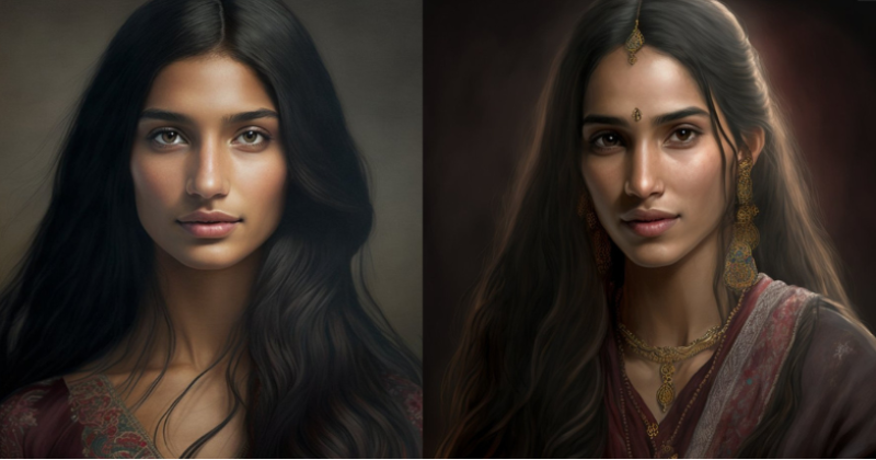 Artist Makes AI Art Of Women From Different States Of India