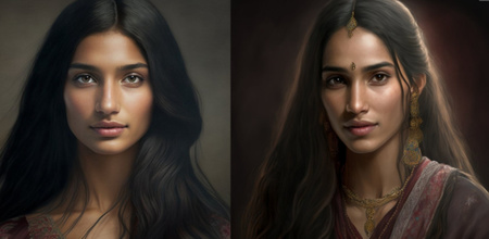 Artist Makes AI Art Of Women From Different States Of India