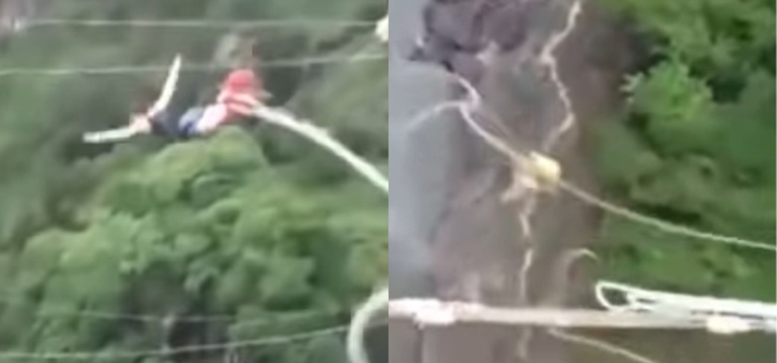 Woman Falls Into Crocodile Infested Water As Bungee Cord Snaps