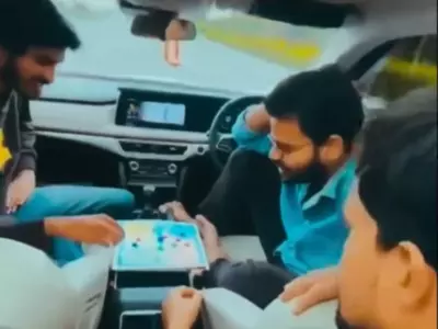 Man Uses Mahindra XUV's Driver Assist