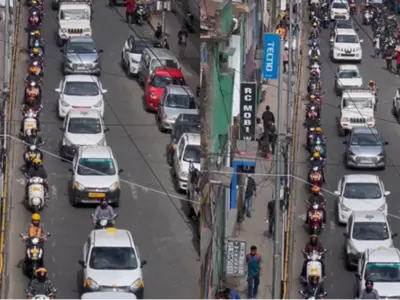 Aizawl's Traffic Moves Effortlessly In A Row