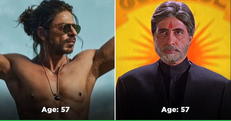 Fans Compare 57 Yr Old Shah Rukh Khan S Look In Pathaan With Bigb S Mohabbattein
