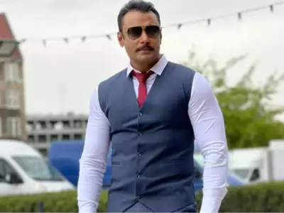 Caught On Camera! Slipper Hurled At Kannada Actor Darshan Amid Outrage Over His Sexist Remarks