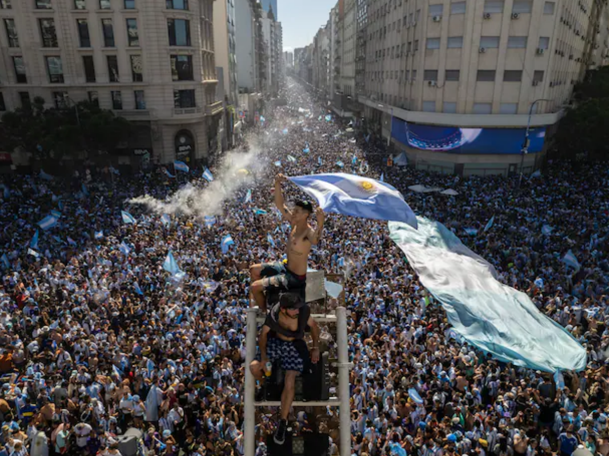 Streets Of Buenos Aires Fill With Joy As Millions Celebrate Argentina's ...