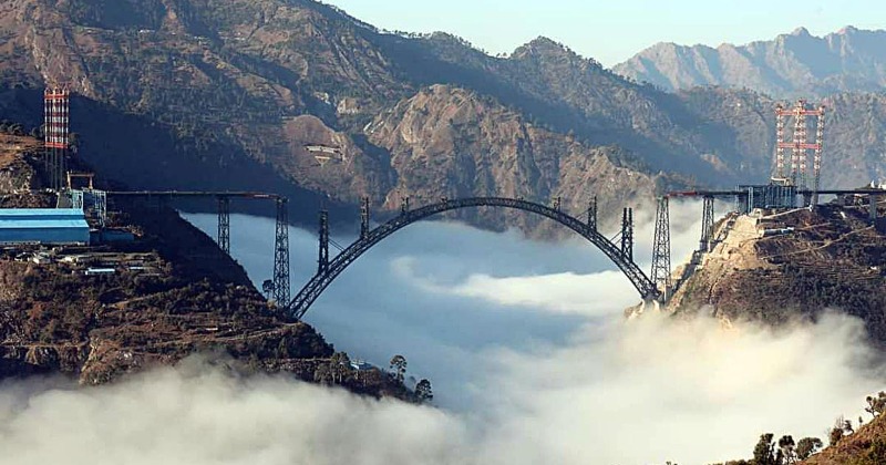 Breathtaking Visuals Of World’s Highest Railway Bridge In Jammu And Kashmir