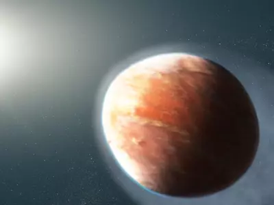 Exoplanet with metal clouds