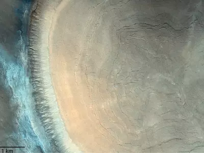 mars crater