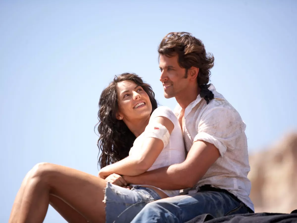 Barbara Mori and Hrithik Roshan in Kites. Barbara Mori and Hrithik Roshan in Kites.