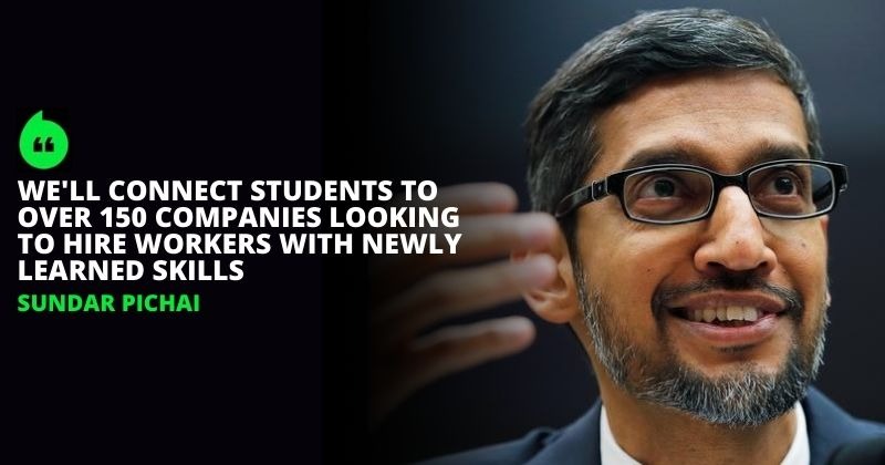 Sundar Pichai Wants Youth To Get High-Paying Jobs, With $100 Million ...