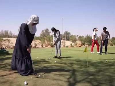 A Team Of 56 Saudi Women Is Playing Hard To Form The First National Golf Team