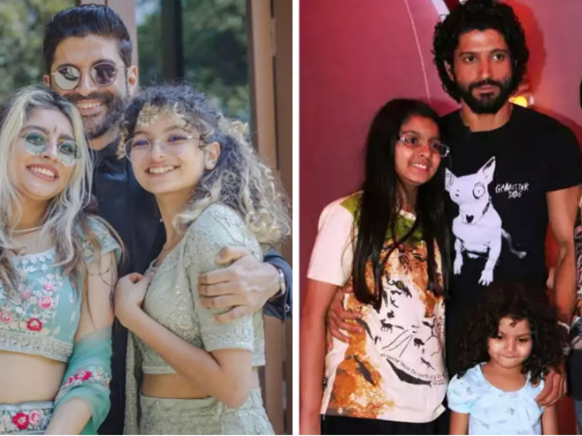 Farhan Akhtar's Daughters Akira & Shakya Beam With Joy At Dad's Wedding With Shibani Dandekar Farhan Akhtar's Daughters Akira & Shakya Beam With Joy At Dad's Wedding With Shibani Dandekar