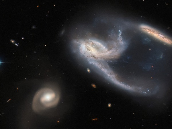 New Hubble Image Captures The 'Gravitational Dance' Of Five Galaxies