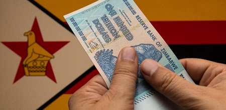 Zimbabwe 100 trillion dollar note