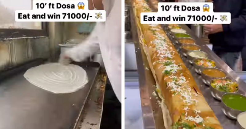 Delhi Restaurant Is Offering Rs 71,000 To Anyone Who Finishes A 10ft ...