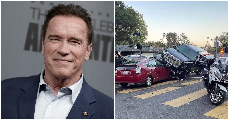 Arnold Schwarzenegger Escapes Unhurt After Being Involved In A Multiple