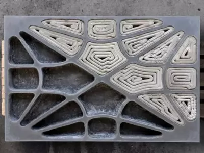 3D printed slab