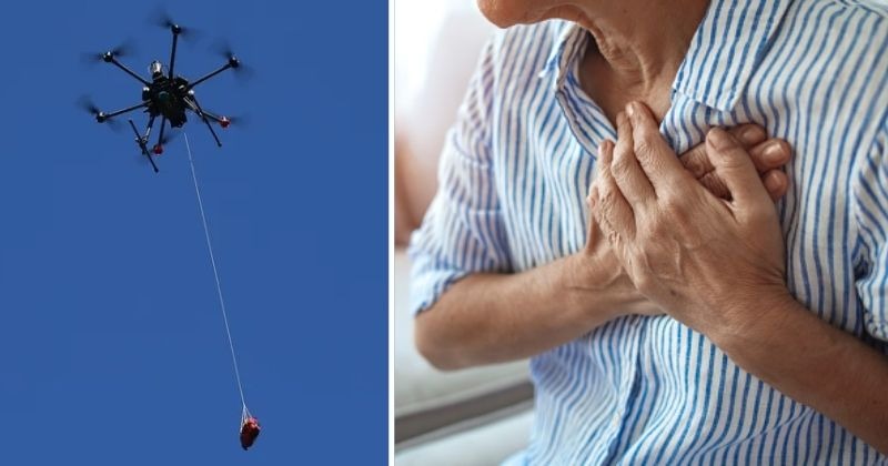 Drone Defibrillator Saves 71 Year Old Man Having A Heart Attack Faster 