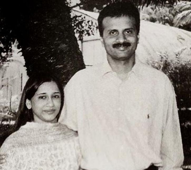 Malavika Hegde with her husband V G Siddhartha